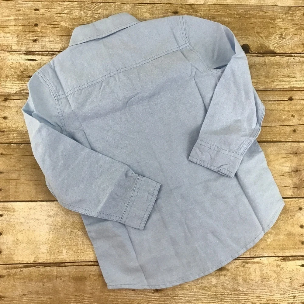 Gymboree Boys Oxford Button‎ Down Shirt Blue NWT